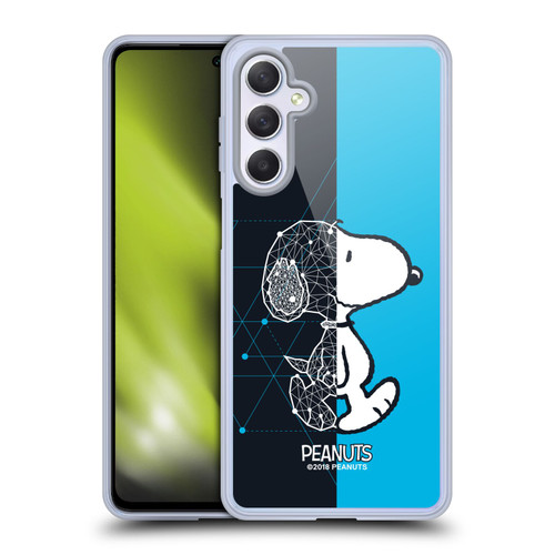 Peanuts Halfs And Laughs Snoopy Geometric Soft Gel Case for Samsung Galaxy M54 5G