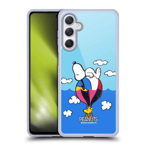 Peanuts Halfs And Laughs Snoopy & Woodstock Balloon Soft Gel Case for Samsung Galaxy M54 5G