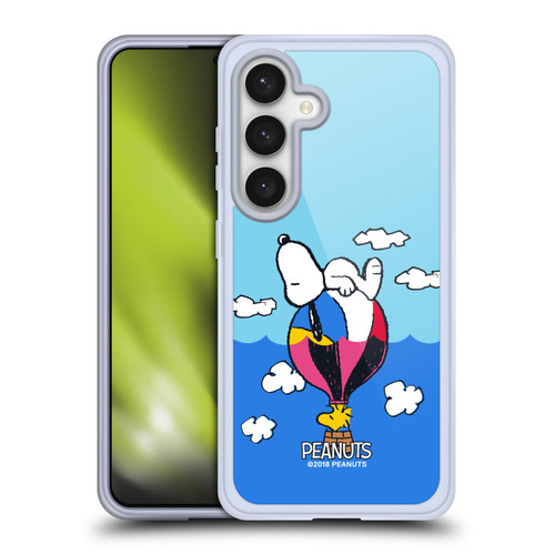 Peanuts Halfs And Laughs Snoopy & Woodstock Balloon Soft Gel Case for Samsung Galaxy S24 5G