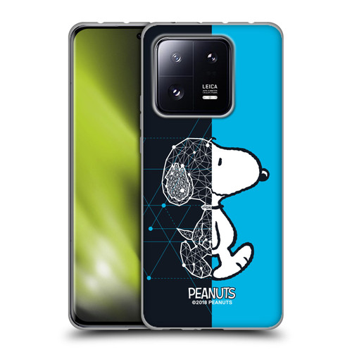 Peanuts Halfs And Laughs Snoopy Geometric Soft Gel Case for Xiaomi 13 Pro 5G