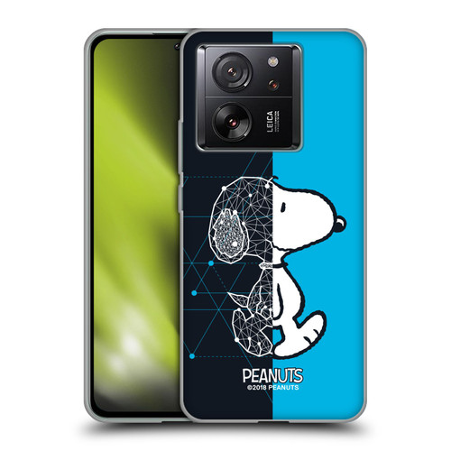 Peanuts Halfs And Laughs Snoopy Geometric Soft Gel Case for Xiaomi 13T 5G / 13T Pro 5G