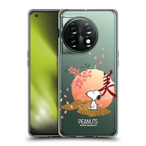 Peanuts Oriental Snoopy Sakura Soft Gel Case for OnePlus 11 5G