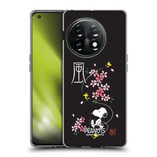 Peanuts Oriental Snoopy Cherry Blossoms Soft Gel Case for OnePlus 11 5G