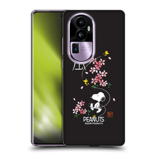 Peanuts Oriental Snoopy Cherry Blossoms Soft Gel Case for OPPO Reno10 Pro+