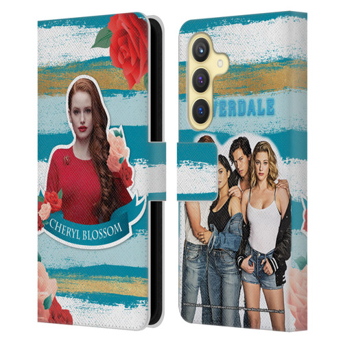 Riverdale Graphics Cheryl Blossom Leather Book Wallet Case Cover For Samsung Galaxy S24 5G
