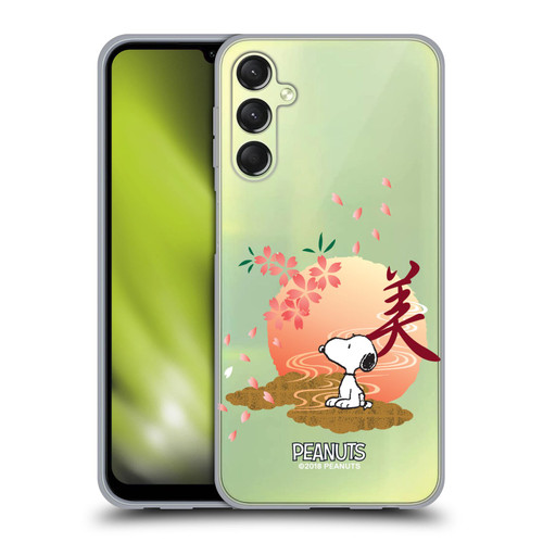 Peanuts Oriental Snoopy Sakura Soft Gel Case for Samsung Galaxy A24 4G / M34 5G