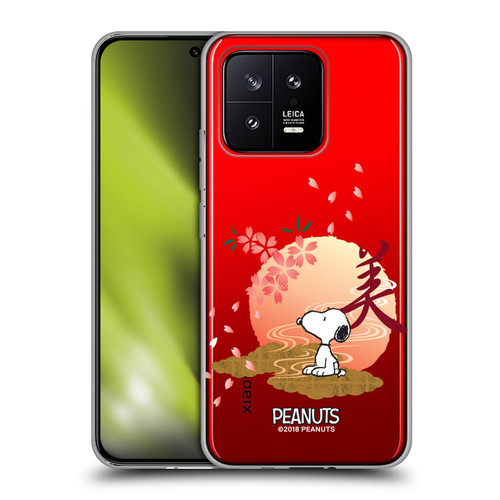 Peanuts Oriental Snoopy Sakura Soft Gel Case for Xiaomi 13 5G