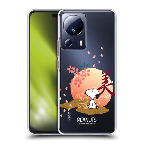 Peanuts Oriental Snoopy Sakura Soft Gel Case for Xiaomi 13 Lite 5G