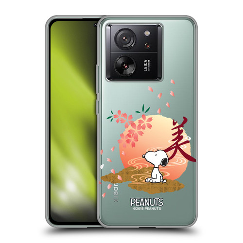 Peanuts Oriental Snoopy Sakura Soft Gel Case for Xiaomi 13T 5G / 13T Pro 5G