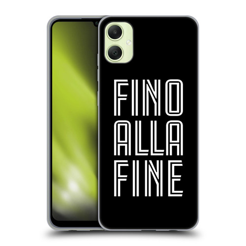 Juventus Football Club Type Fino Alla Fine Black Soft Gel Case for Samsung Galaxy A05