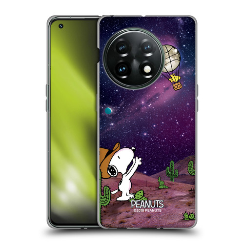 Peanuts Snoopy Space Cowboy Nebula Balloon Woodstock Soft Gel Case for OnePlus 11 5G