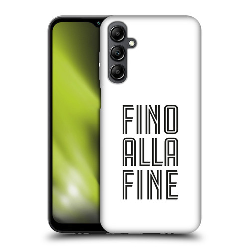 Juventus Football Club Type Fino Alla Fine White Soft Gel Case for Samsung Galaxy M14 5G