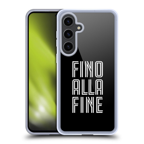 Juventus Football Club Type Fino Alla Fine Black Soft Gel Case for Samsung Galaxy S24+ 5G