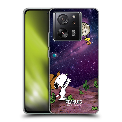 Peanuts Snoopy Space Cowboy Nebula Balloon Woodstock Soft Gel Case for Xiaomi 13T 5G / 13T Pro 5G