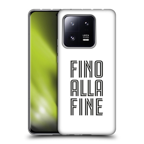 Juventus Football Club Type Fino Alla Fine White Soft Gel Case for Xiaomi 13 Pro 5G