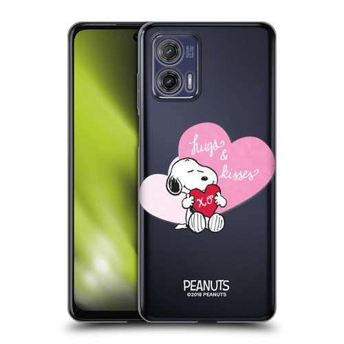 Peanuts Sealed With A Kiss Snoopy Hugs And Kisses Soft Gel Case for Motorola Moto G73 5G