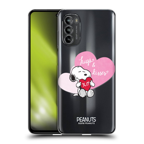 Peanuts Sealed With A Kiss Snoopy Hugs And Kisses Soft Gel Case for Motorola Moto G82 5G