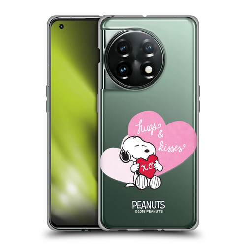 Peanuts Sealed With A Kiss Snoopy Hugs And Kisses Soft Gel Case for OnePlus 11 5G