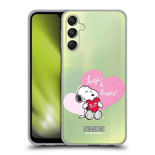Peanuts Sealed With A Kiss Snoopy Hugs And Kisses Soft Gel Case for Samsung Galaxy A24 4G / M34 5G