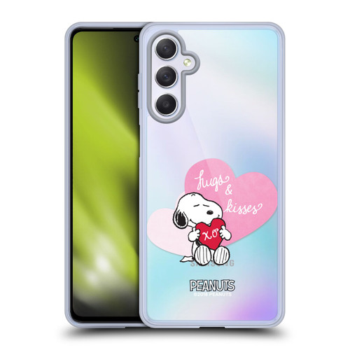 Peanuts Sealed With A Kiss Snoopy Hugs And Kisses Soft Gel Case for Samsung Galaxy M54 5G