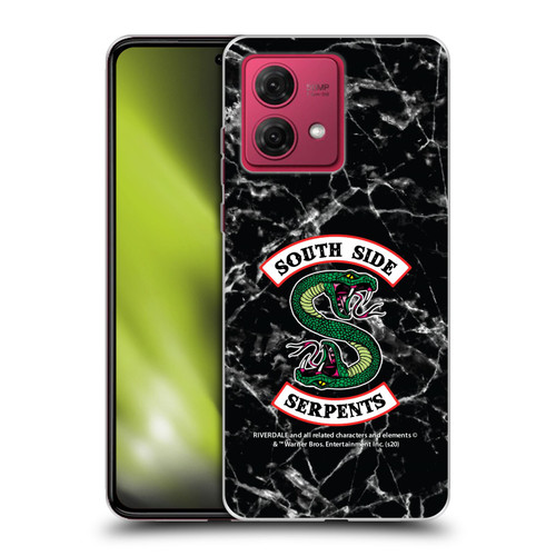 Riverdale South Side Serpents Black And White Marble Logo Soft Gel Case for Motorola Moto G84 5G