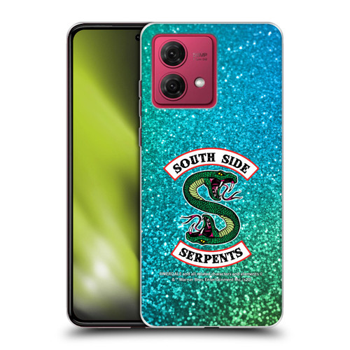 Riverdale South Side Serpents Glitter Print Logo Soft Gel Case for Motorola Moto G84 5G