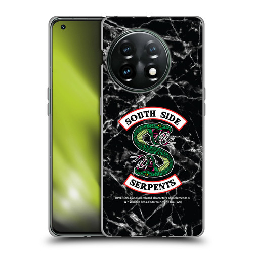 Riverdale South Side Serpents Black And White Marble Logo Soft Gel Case for OnePlus 11 5G