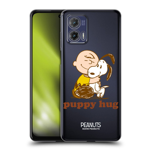 Peanuts Snoopy Hug Charlie Puppy Hug Soft Gel Case for Motorola Moto G73 5G