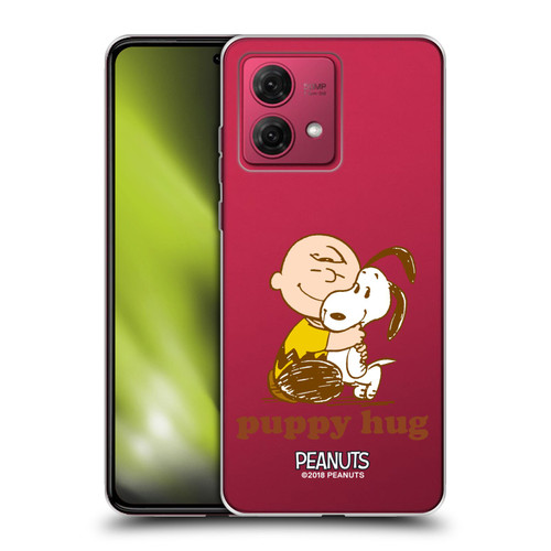 Peanuts Snoopy Hug Charlie Puppy Hug Soft Gel Case for Motorola Moto G84 5G