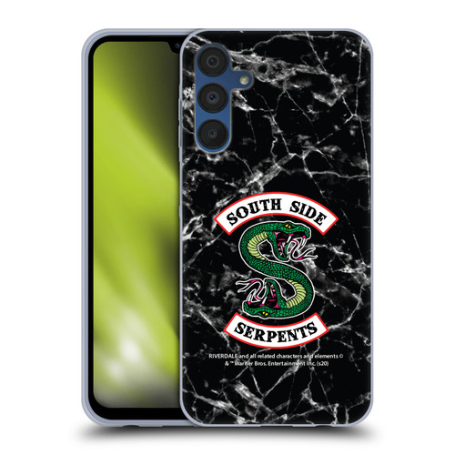Riverdale South Side Serpents Black And White Marble Logo Soft Gel Case for Samsung Galaxy A15
