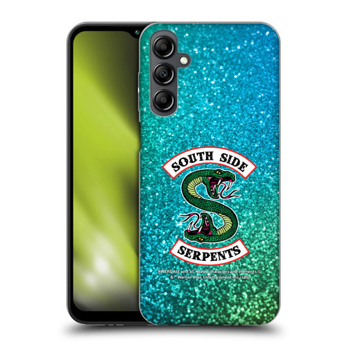 Riverdale South Side Serpents Glitter Print Logo Soft Gel Case for Samsung Galaxy M14 5G