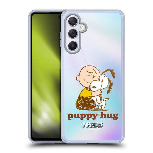 Peanuts Snoopy Hug Charlie Puppy Hug Soft Gel Case for Samsung Galaxy M54 5G
