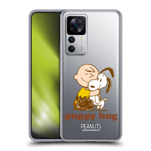 Peanuts Snoopy Hug Charlie Puppy Hug Soft Gel Case for Xiaomi 12T 5G / 12T Pro 5G / Redmi K50 Ultra 5G
