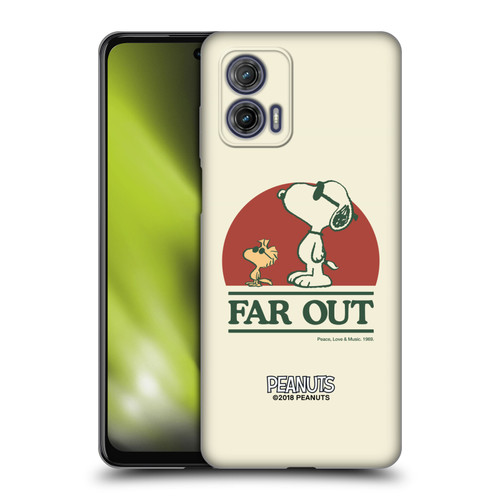 Peanuts Woodstock 50th Snoopy Woodstock Far Out Soft Gel Case for Motorola Moto G73 5G