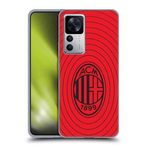 AC Milan Art Red And Black Soft Gel Case for Xiaomi 12T 5G / 12T Pro 5G / Redmi K50 Ultra 5G