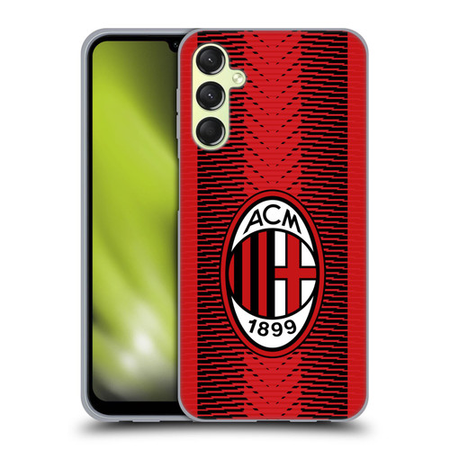 AC Milan 2023/24 Crest Kit Home Soft Gel Case for Samsung Galaxy A24 4G / M34 5G
