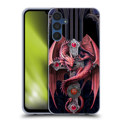 Anne Stokes Dragons Gothic Guardians Soft Gel Case for Samsung Galaxy A15