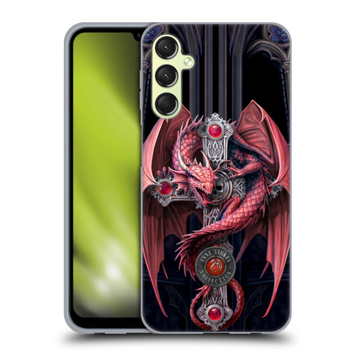 Anne Stokes Dragons Gothic Guardians Soft Gel Case for Samsung Galaxy A24 4G / M34 5G