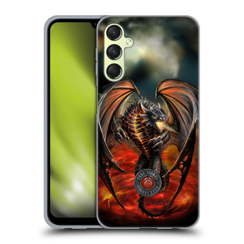 Anne Stokes Dragons Lava Soft Gel Case for Samsung Galaxy A24 4G / M34 5G