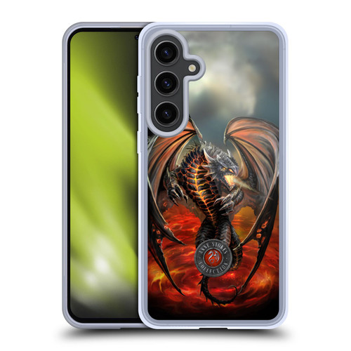Anne Stokes Dragons Lava Soft Gel Case for Samsung Galaxy S24+ 5G