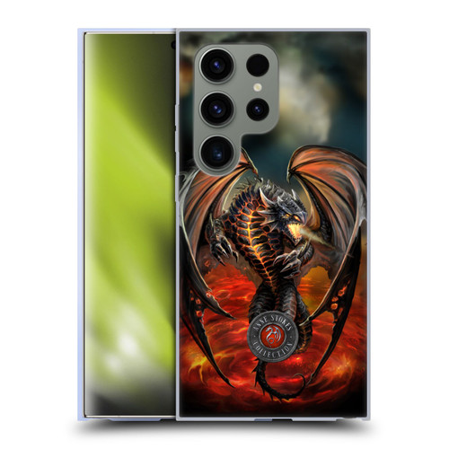 Anne Stokes Dragons Lava Soft Gel Case for Samsung Galaxy S24 Ultra 5G