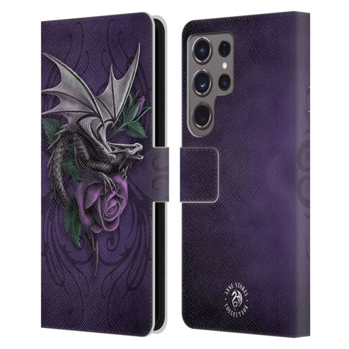 Anne Stokes Dragons 3 Beauty 2 Leather Book Wallet Case Cover For Samsung Galaxy S24 Ultra 5G