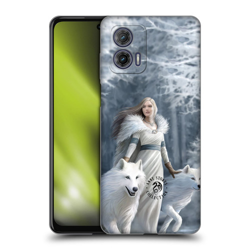Anne Stokes Wolves Winter Guardians Soft Gel Case for Motorola Moto G73 5G