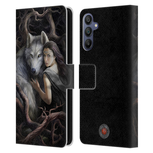 Anne Stokes Wolves 2 Soul Bond Leather Book Wallet Case Cover For Samsung Galaxy A15