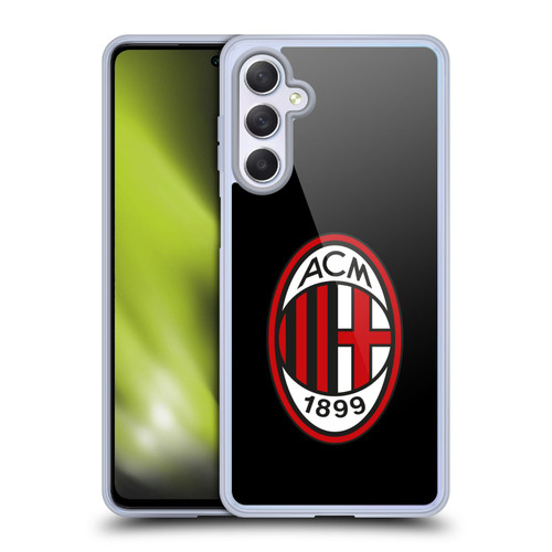 AC Milan Crest Full Colour Black Soft Gel Case for Samsung Galaxy M54 5G