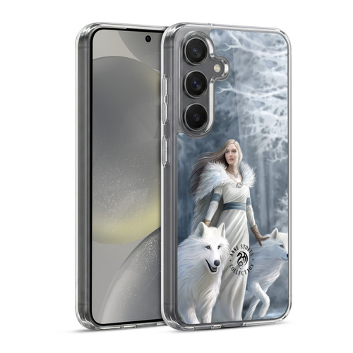 Anne Stokes Wolves Winter Guardians Soft Gel Case for Samsung Galaxy S24 5G