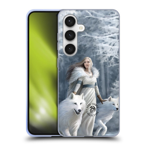 Anne Stokes Wolves Winter Guardians Soft Gel Case for Samsung Galaxy S24 5G
