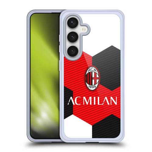 AC Milan Crest Ball Soft Gel Case for Samsung Galaxy S24 5G