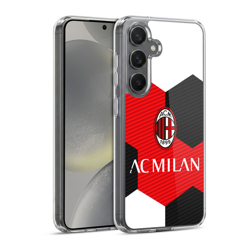 AC Milan Crest Ball Soft Gel Case for Samsung Galaxy S24 5G & MagSafe