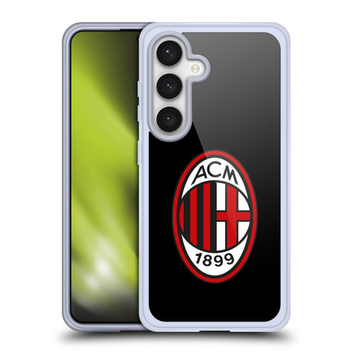AC Milan Crest Full Colour Black Soft Gel Case for Samsung Galaxy S24 5G